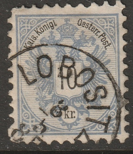 Austria 1883 Sc 44 used Lobositz (Lovosice) CDS