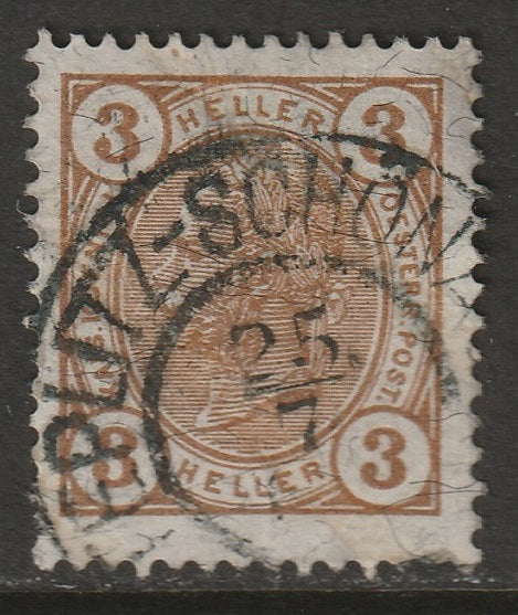 Austria 1905 Sc 88 used Teplitz-Schonau (Teplice)