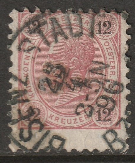 Austria 1890 Sc 56 used Bisenz Stadt/Bzenec CDS