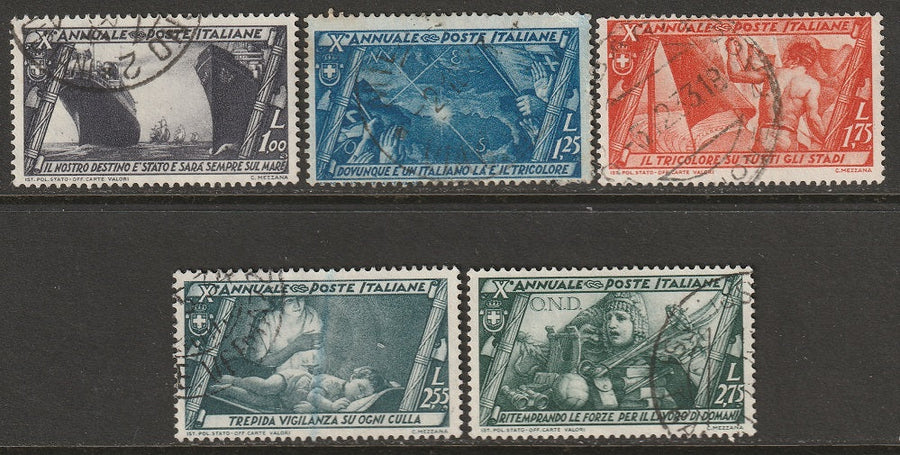 Italy 1932 Sc 300-4 partial set used (thin on 301)