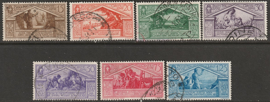 Italy 1930 Sc 248-54 partial set used