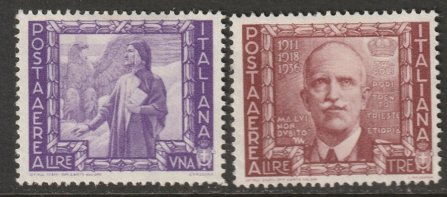 Italy 1938 Sc C102,C104 air post MLH