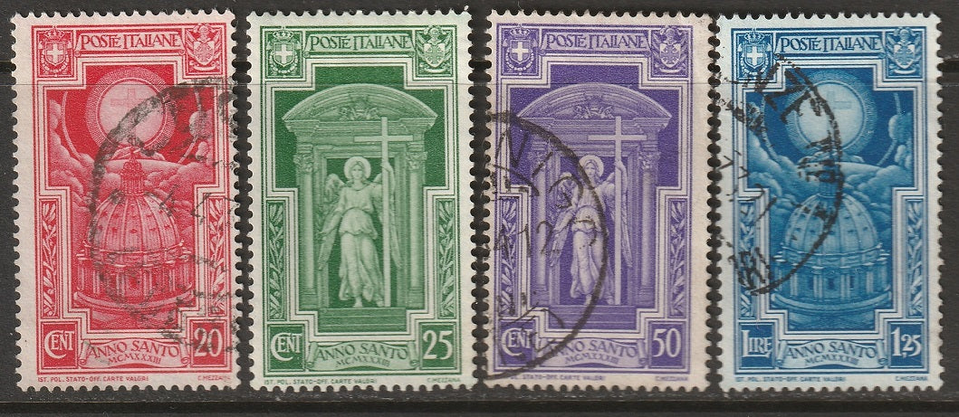 Italy 1933 Sc 310-14 partial set used/MH