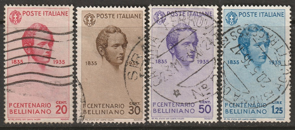 Italy 1935 Sc 349-52 partial set used