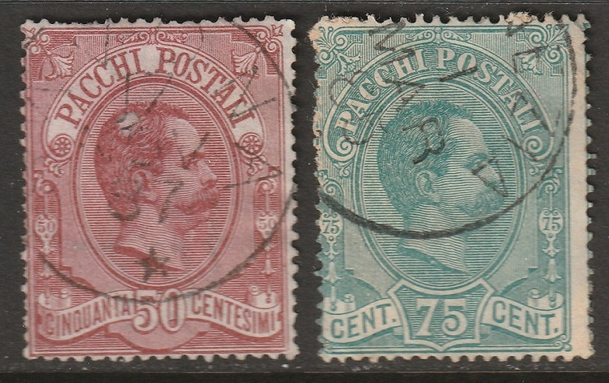 Italy 1884 Sc Q3-4 parcel post used