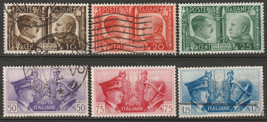 Italy 1941 Sc 413-8  complete set used/MH