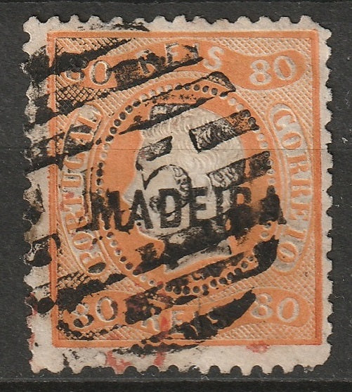 Madeira 1868 Sc 12 used