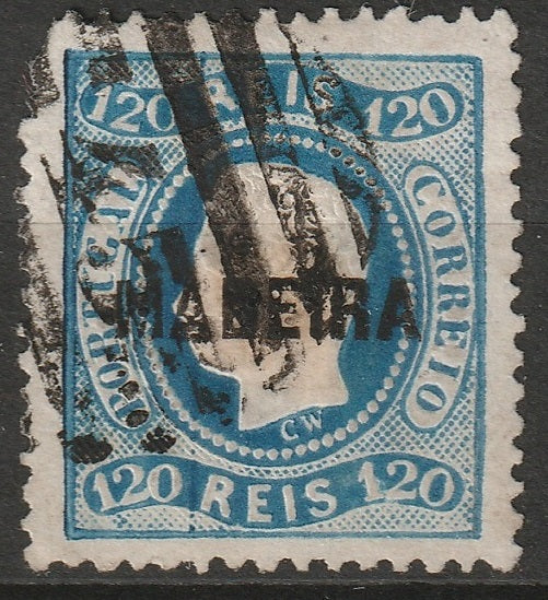 Madeira 1868 Sc 14 used