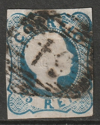Portugal 1856 Sc 10 used 51 (Madeira) cancel (A10)