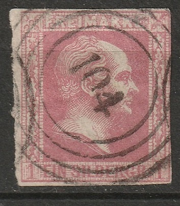 Prussia 1857 Sc 6 used 104 (Berlin) cancel