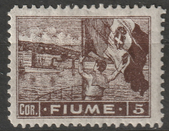 Fiume 1919 Sc 42c MH translucent paper