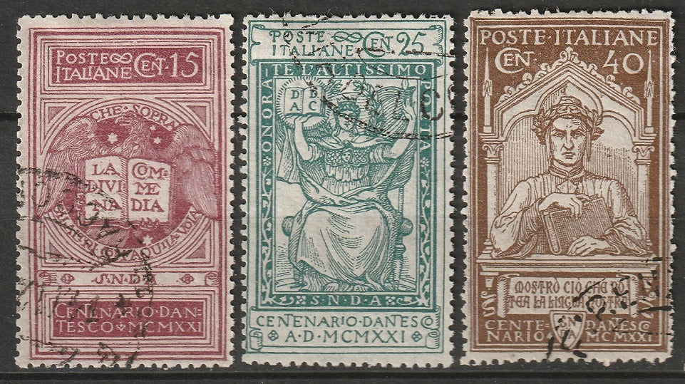 Italy 1921 Sc 133-5 set used