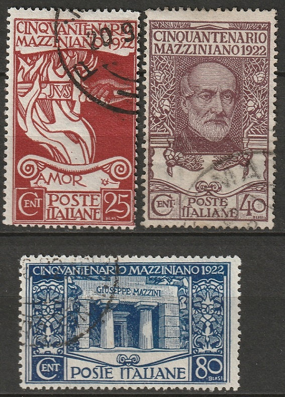 Italy 1922 Sc 140-2 set used