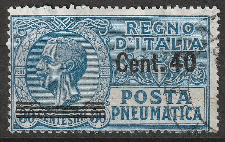 Italy 1925 Sc D14 pneumatic post used