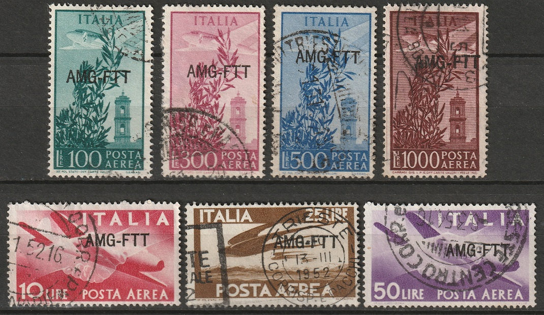 Trieste Zone A 1949-52 Sc C20-6 air post set used