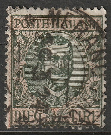 Italy 1910 Sc 114 used Merano CDS