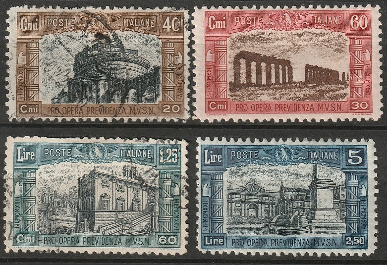 Italy 1926 Sc B26-9 set used/MH