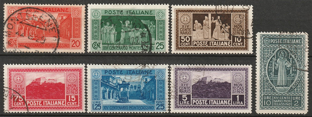 Italy 1929 Sc 232-8 complete set used