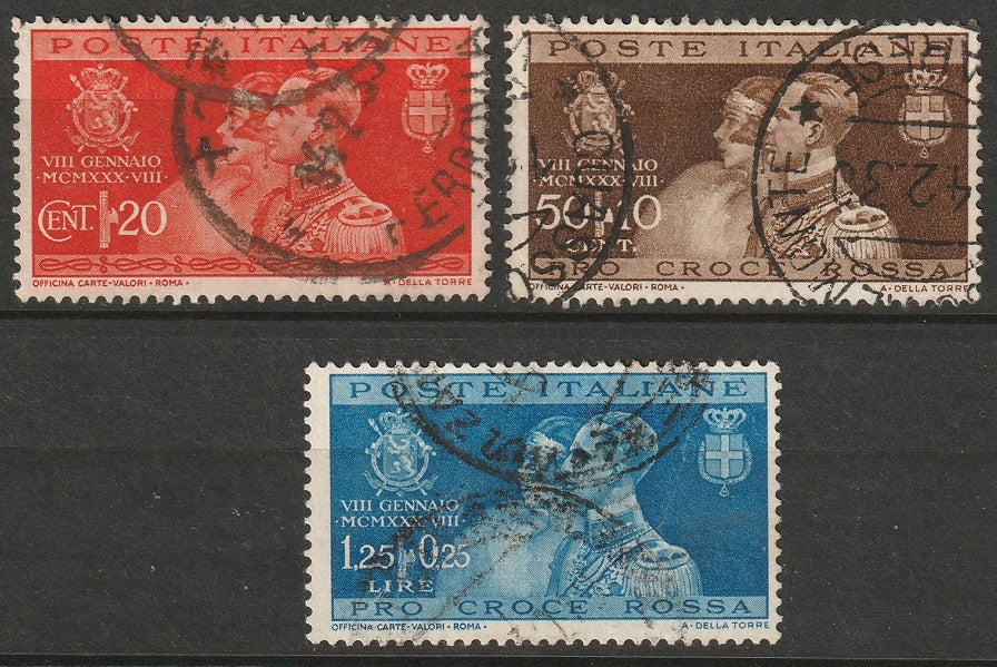 Italy 1930 Sc 239-41 set used