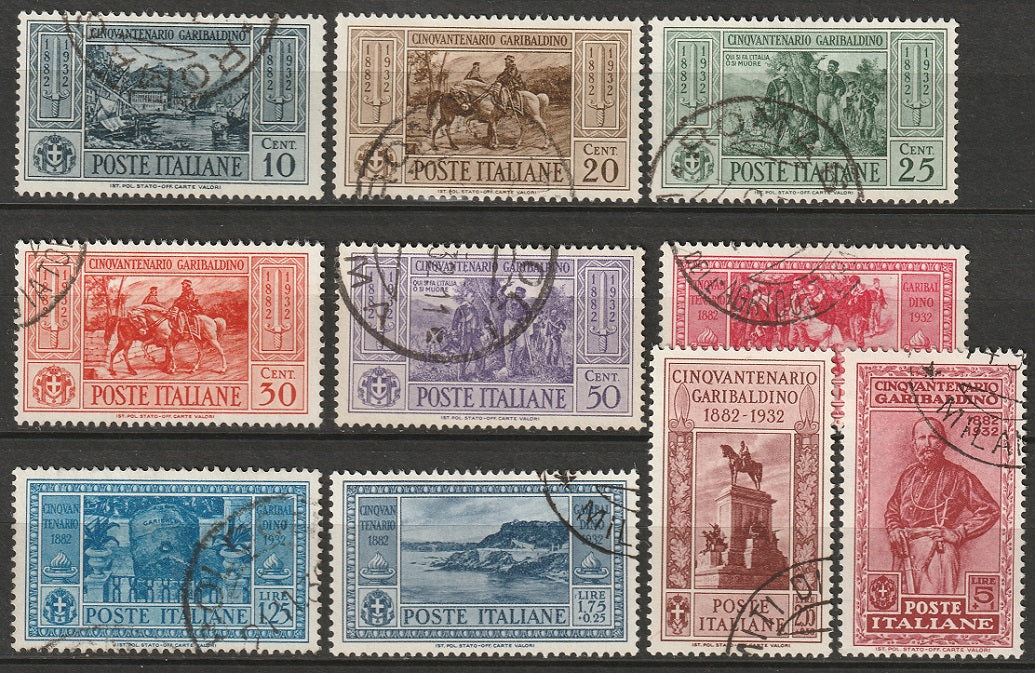 Italy 1932 Sc 280-9 set used