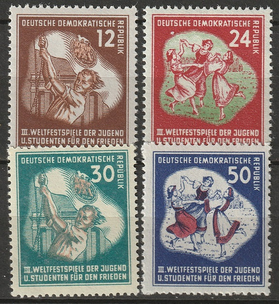 Germany DDR 1951 Sc 85-8 set MLH