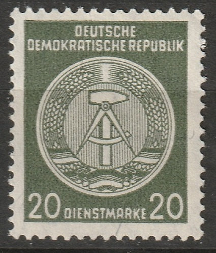 Germany DDR 1956 Sc O22a MNH slight gum bend