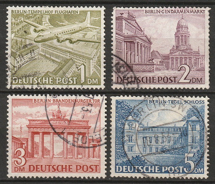 Berlin 1949 Sc 9N57-60 set high values used