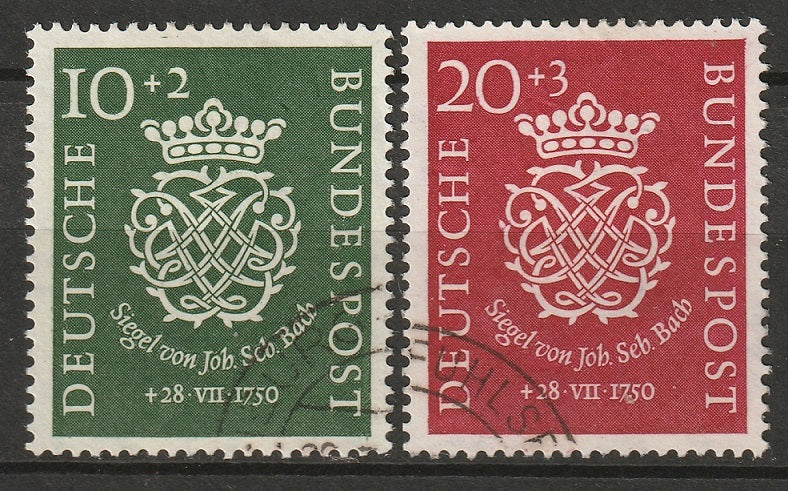 Germany 1950 Sc B314-5 set used