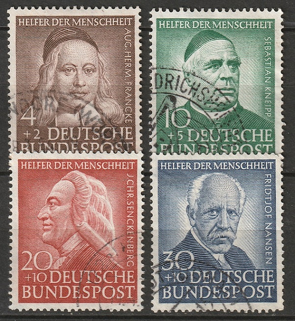 Germany 1953 Sc B334-7 set used