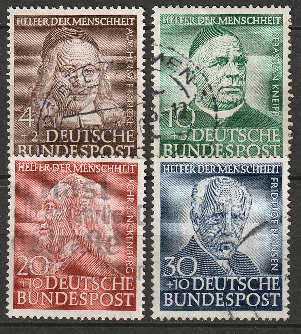 Germany 1953 Sc B334-7 set used