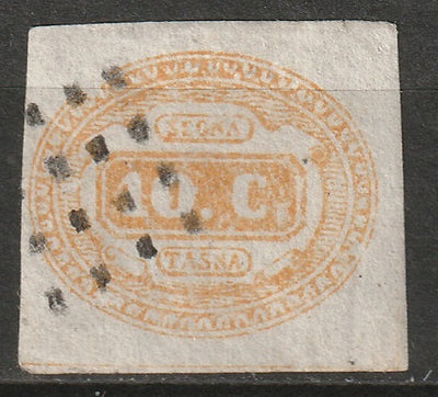 Italy 1863 Sc J1a postage due used orange