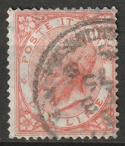 Italy 1863 Sc 33 used CDS