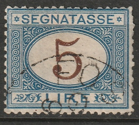 Italy 1874 Sc J17 postage due used