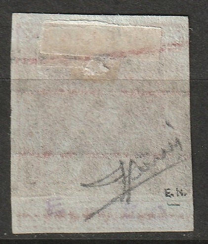 Italy Tuscany 1851 Sc 4b used signed lake red