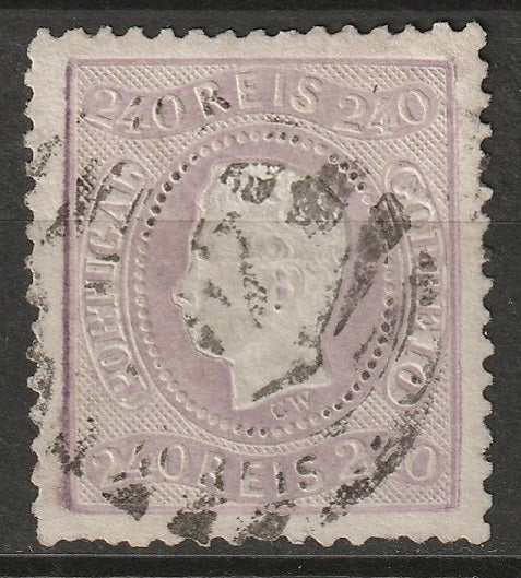 Portugal 1870 Sc 33 used 41 (Seixal) cancel