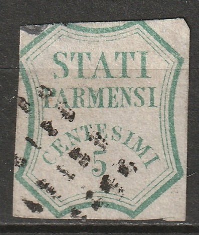 Italy Parma 1859 Sc 12 forgery used
