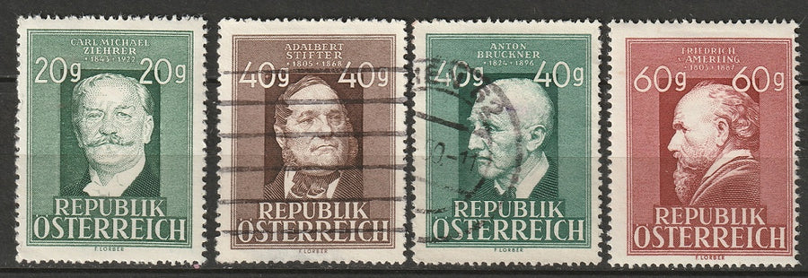 Austria 1948 Sc 516-9 set MH/used