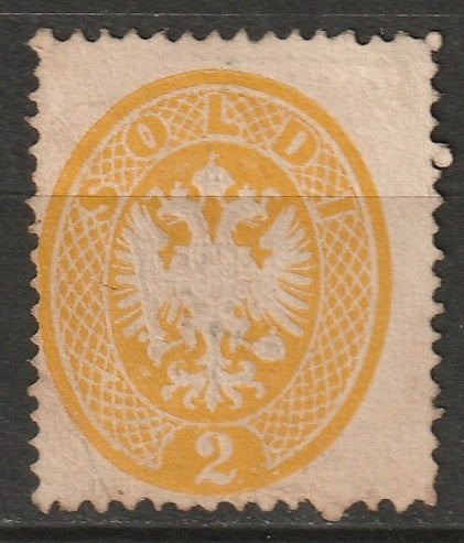 Lombardy Venetia 1863 Sc 15 MNG toned