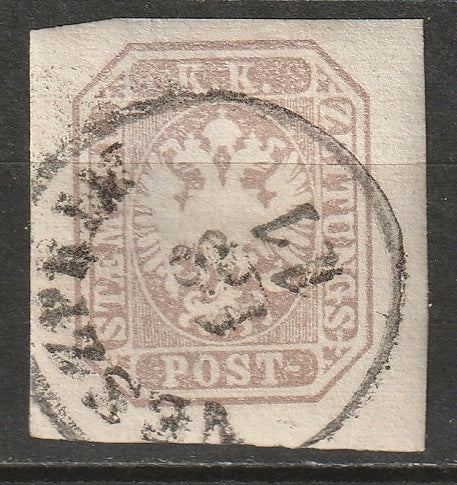 Austria 1863 Sc P8b newspaper used Veszprem CDS