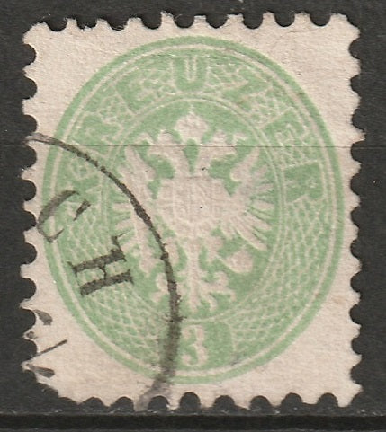 Austria 1864 Sc 23 used Asch (?) CDS