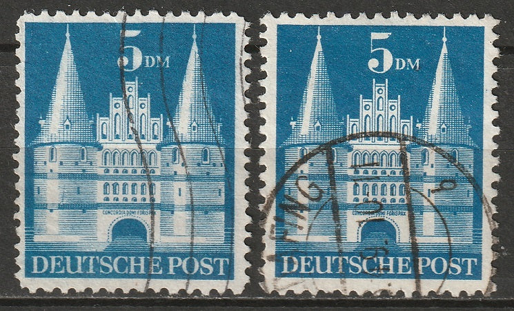 Germany 1948 Sc 661,661a used type I & II