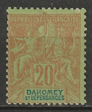 Dahomey 1904 Sc 7 MH disturbed gum