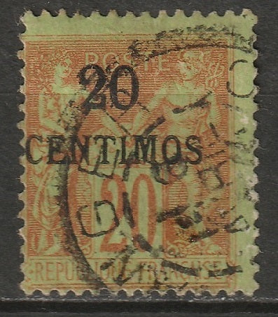 French Morocco 1891 Sc 4 used Tanger CDS