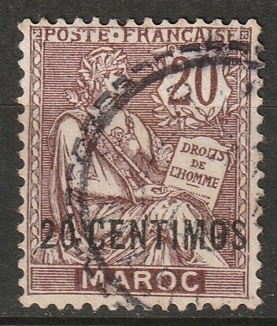 French Morocco 1903 Sc 17 used