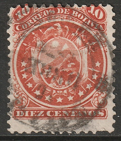 Bolivia 1868 Sc 16 used