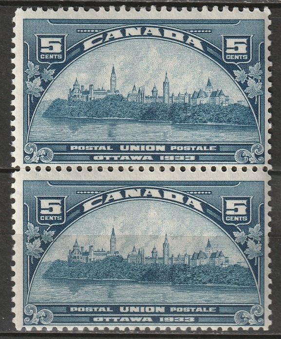 Canada 1933 Sc 202 MH* pair disturbed gum