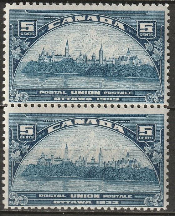 Canada 1933 Sc 202 MH* pair disturbed gum