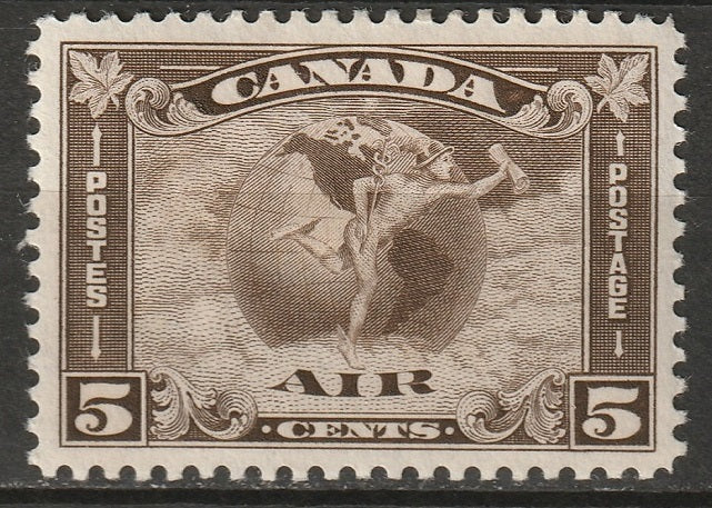 Canada 1930 Sc C2 air post MH* gum marks