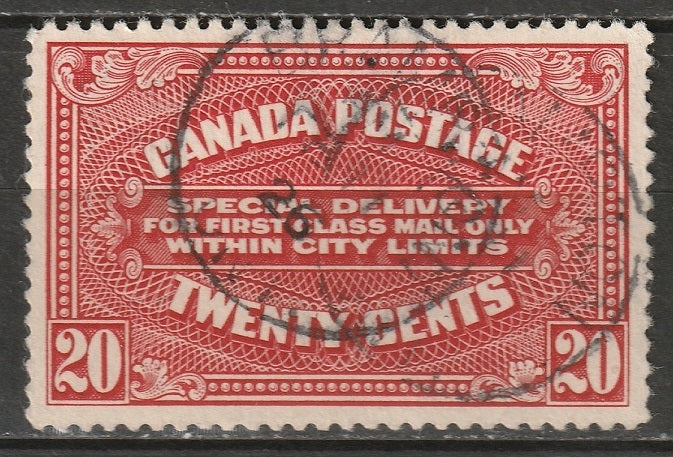 Canada 1922 Sc E2a special delivery used Brampton CDS