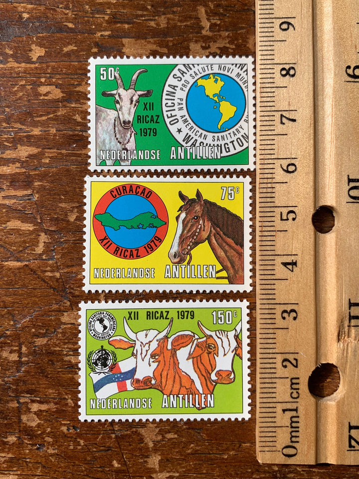 Netherlands Antilles- Original Vintage Postage Stamps-1979 Agriculture